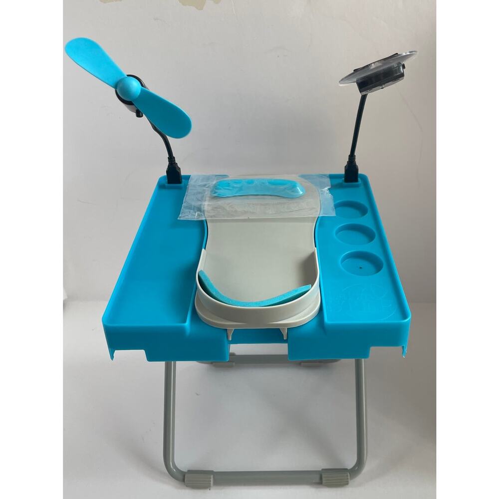 All-in-one pedicure center with magnifier and fan